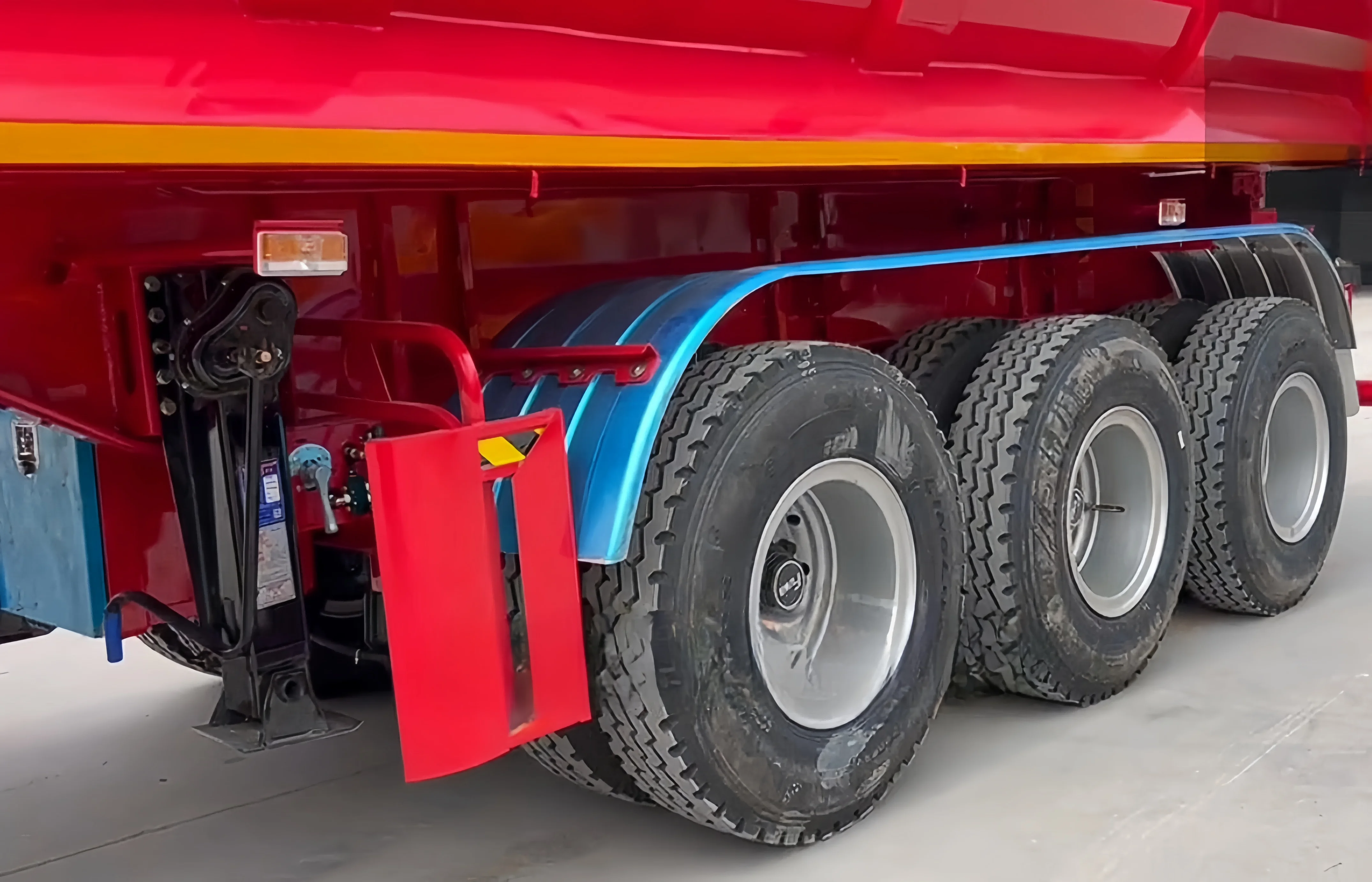 Shandong heavy 3 axis dump semi-trailer dump trailer back end dump trailer mining stone transport