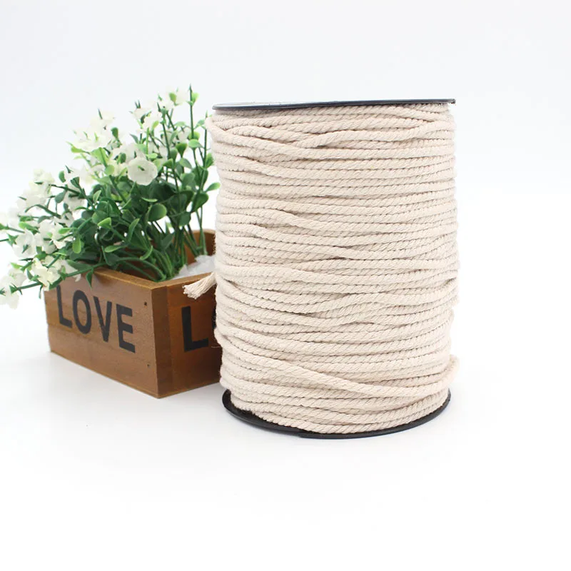 2407 qingyu cotton rope book White color thread inlaid twisted binding tapestry hand-woven this white thre