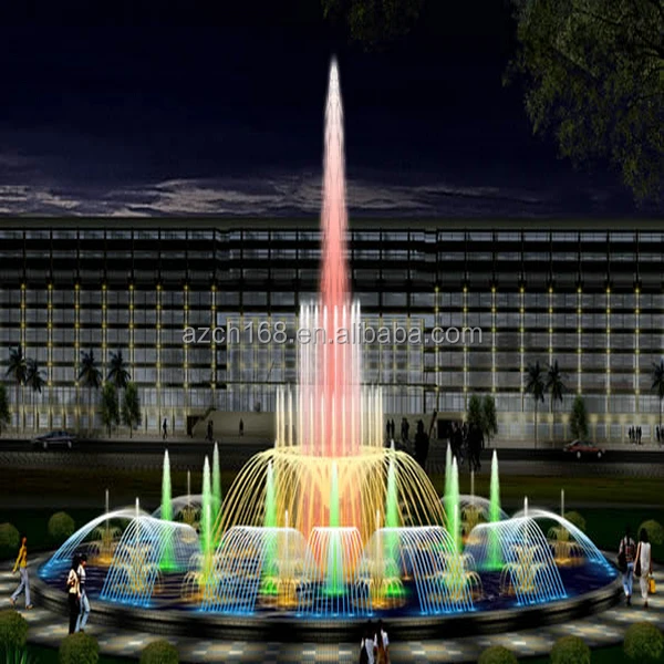 Programmed Control Modern Square Dancing Water Fountain Design