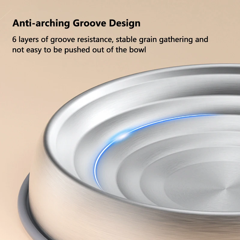 304 Stainless Steel Dog Bowls Pet Bowls Cat Dog Wave Texture Food Water Bowl for Small Medium Dog Products