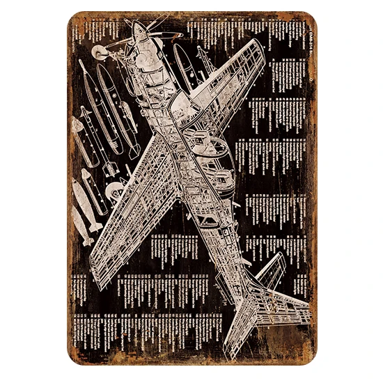 
wholesale vintage garage metal sign board tin plate for home design 