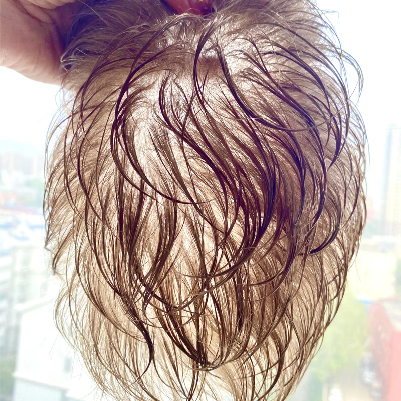 Сверхтонкая натуральная кожа сменные человеческие волосы newtimes прибор для волос Мужская система парикмахера