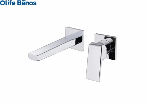 Kaiping new design brass wall mounted cold and hot water single handle faucet washbasin mixer watermark basin faucet