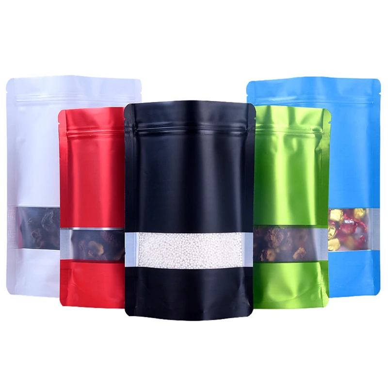 Aluminum Foil Clear Smell Proof Bags Zip Lock Reseal Package Bag