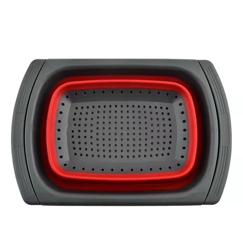 Daily Household Folding Washing Strainer Kitchen Durable Fruit Vegetable Plastic Sink Strainer
