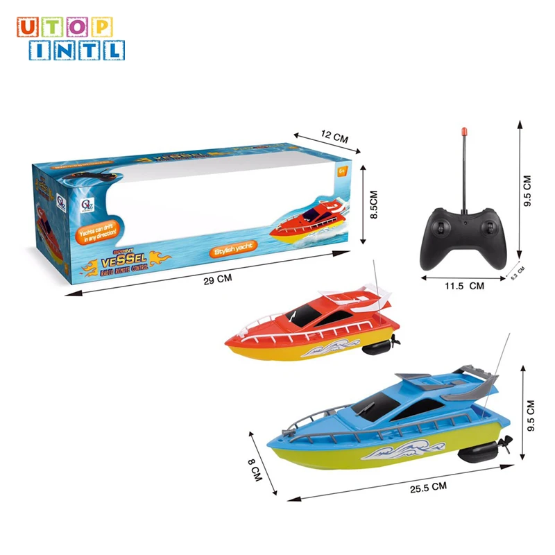 2.4G 4-CH Outdoor Water Toys Yacht 2 Color Assorted RC Boat Motor Remote Control Toys