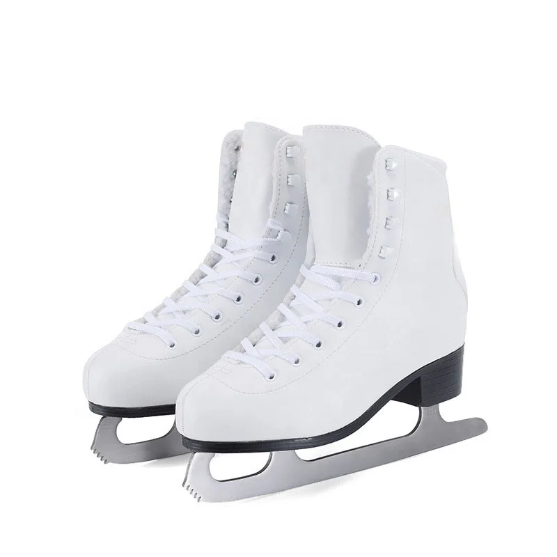 Custom White ice figure skating shoes professional ice rink ice skates shoes