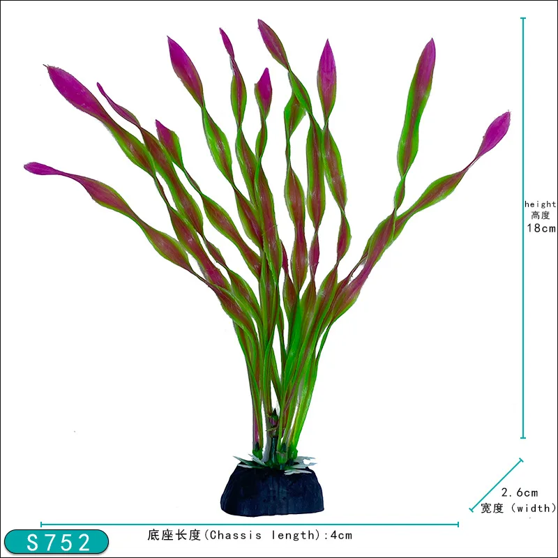 Custom Plantas de acuario Artificial  Plastic Artificial Aquarium Plants for Aquarium Fish Tank Aquarium Plastic Plants