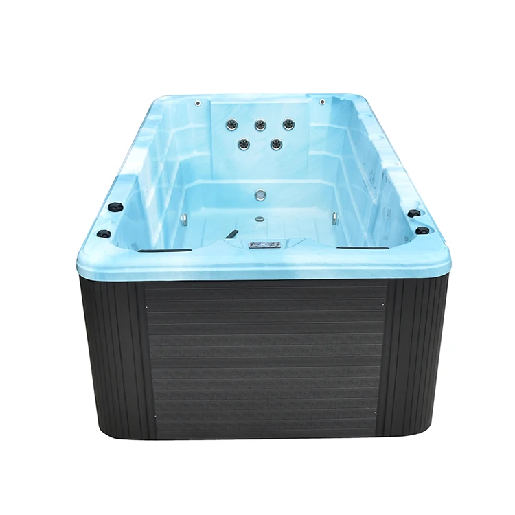BG-6601 Cheap Economic Whirlpool Spa Bath Tub Outdoor Endless Pool with Heat Pump Cover