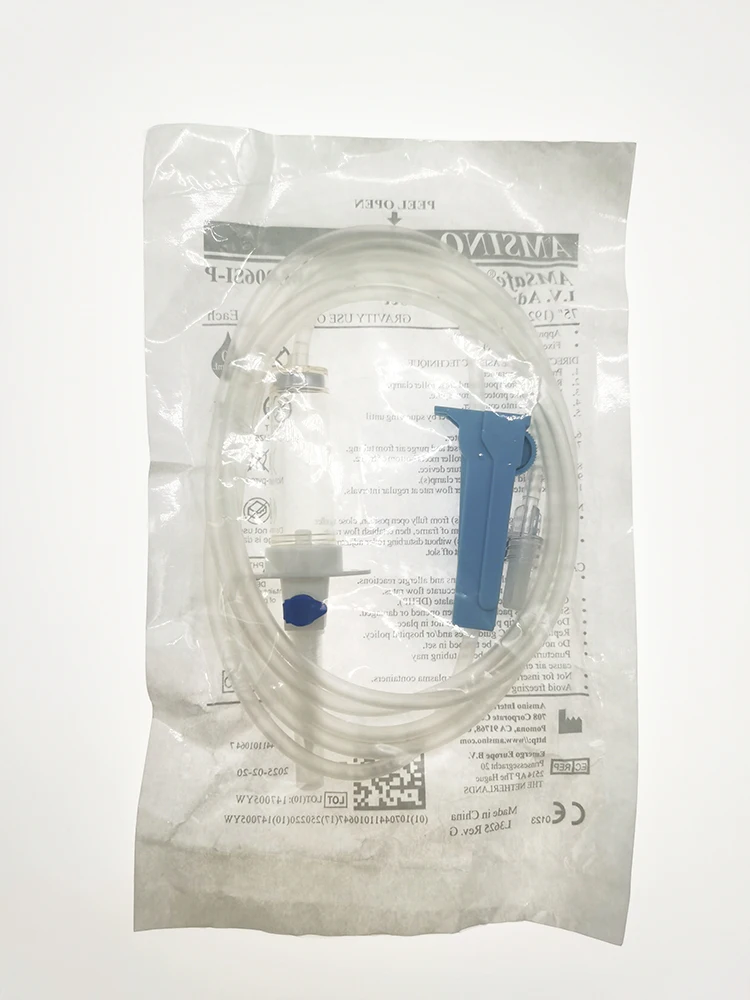 Amsino Medical iv set infusion disposable CE ISO Sterile gravity administration intravenous Iv Infusion Set