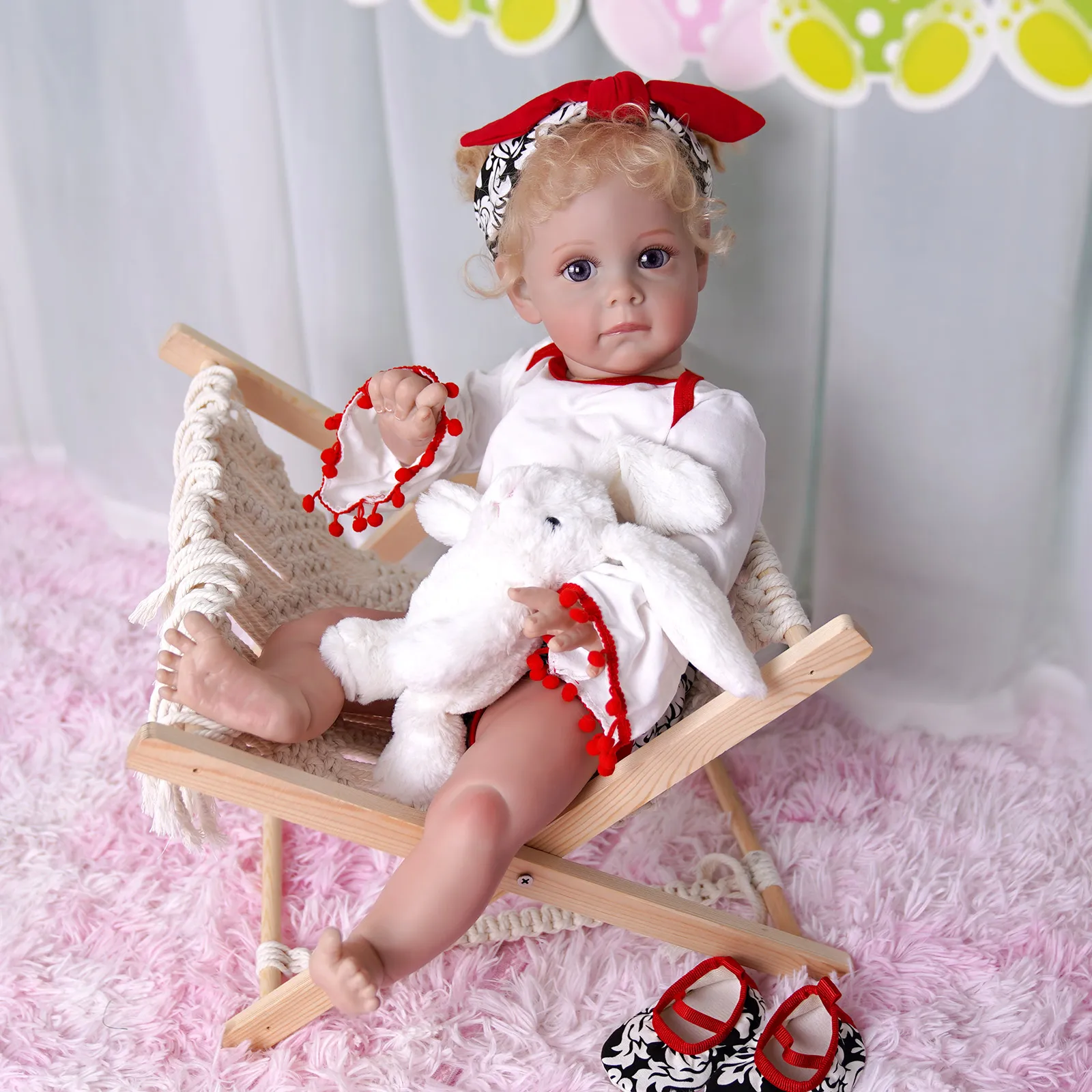 22 Inches 56cm Realistic Newborn Baby Doll  Bebe Reborn Dolls Soft Cloth Silicone Body Chreal life baby doll sale for kids