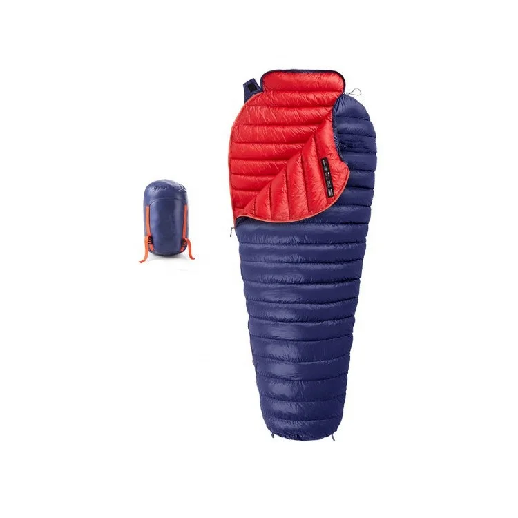 Factory Direct Sell Outdoor Mummy Cold Weather Goose Down Ultralight Sleeping Bag  Backpack Sleeping Bag