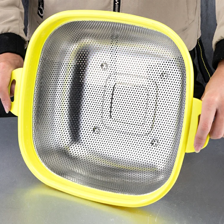 Hot Sale Fine Rice Mesh Colander Sieve Stainless Steel 201 Fruit Vegetable Colander Strainer Basket