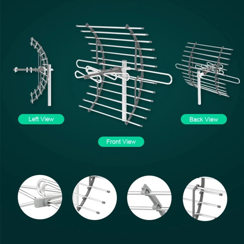 
GREENTEK Home UHF outdoor tv aerial HDTV antenna for wide frequency range 