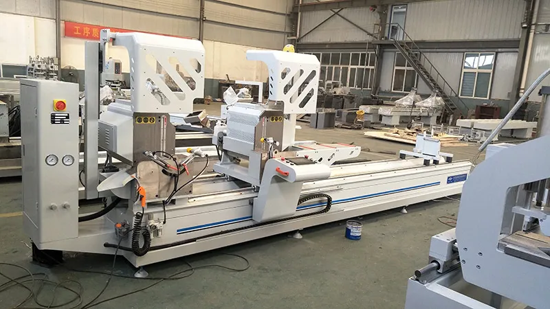 Aluminium window machinery automatic cnc double head mitre saw aluminum cutting machine