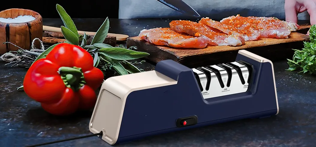 Electric Knife Sharpener Automatic Adjustable Kitchen Tool kitchen accessories for Fast Sharpening Knives Scissors and Grinders