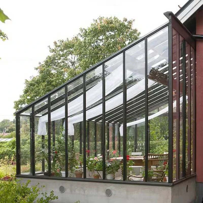 3M X 3M Brick 3X3 P Shaped Bespoke Conservatory Greenhouse Aluminum Edwardian Style Victorian Conservatory for Sale
