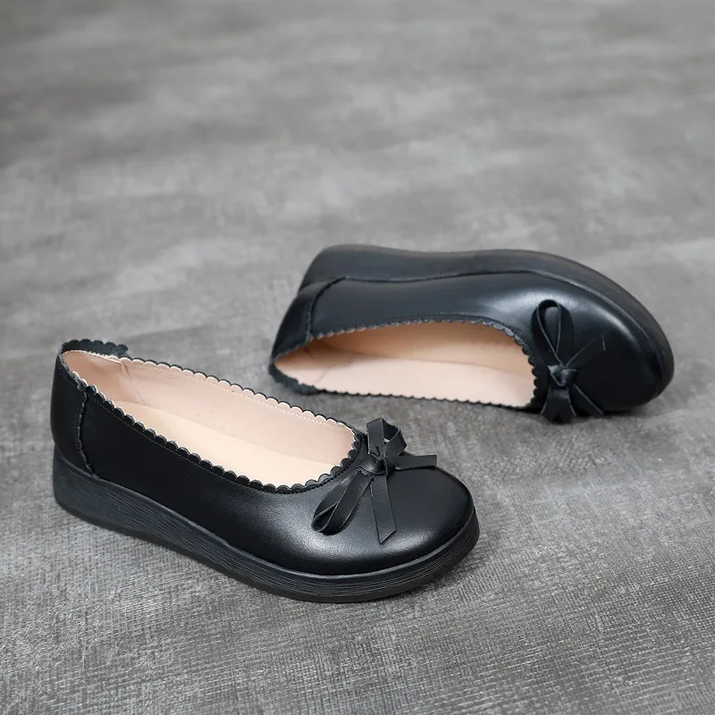 new design cow leather light hard-wearing hotel bank staff nurse work women office shoes
