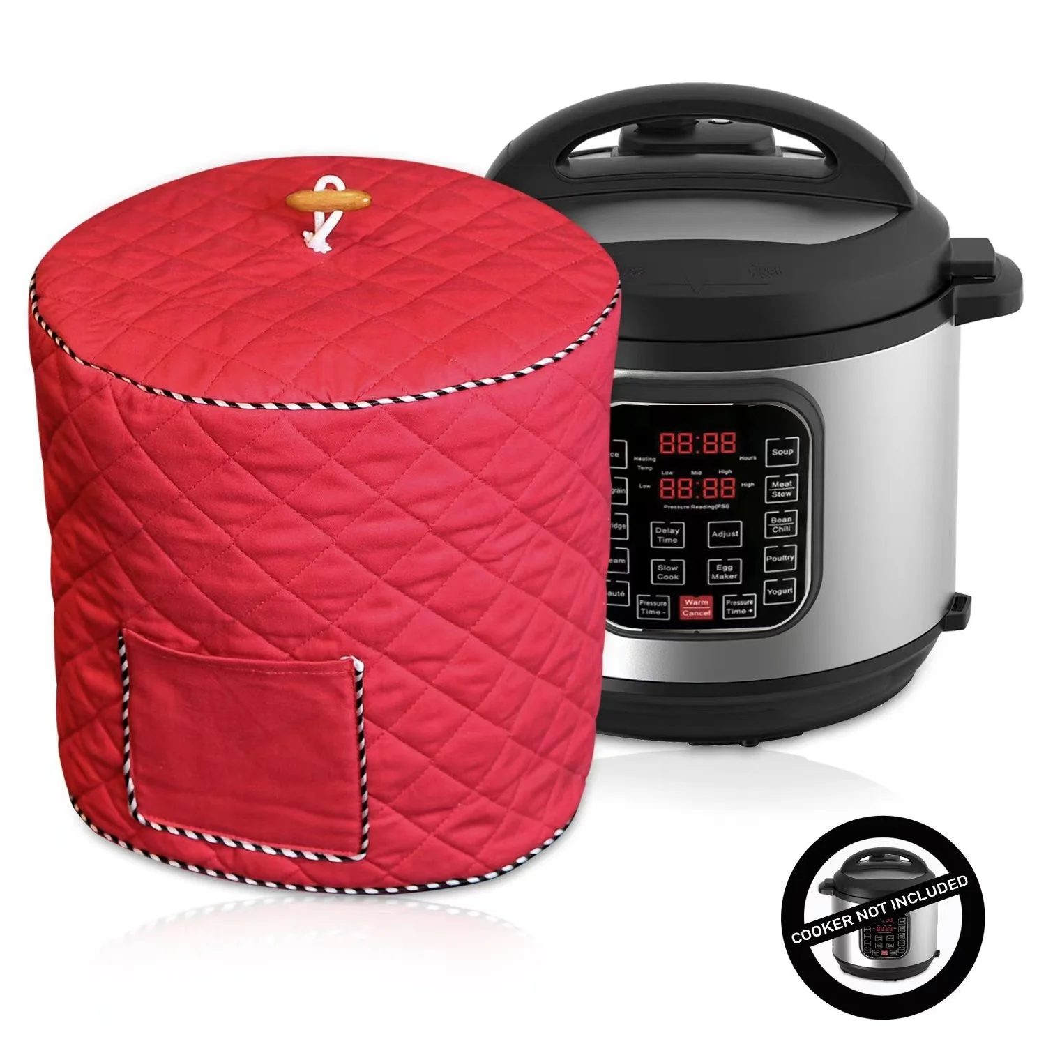 Pressure Cooker Dust Cover With Pocket And Clean Liner For Kitchen