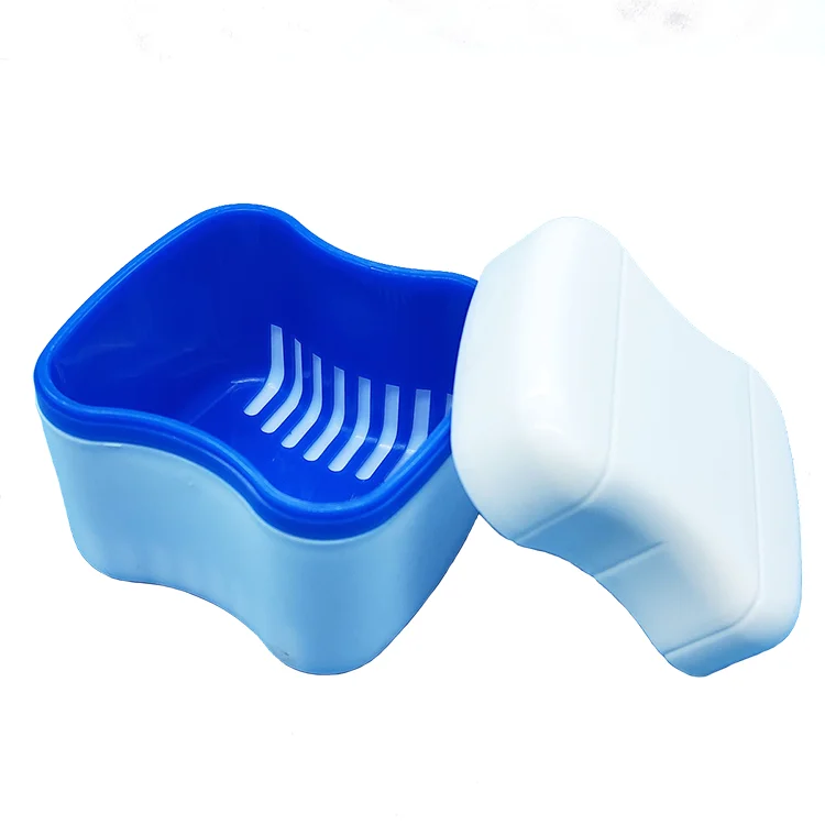 Tooth storage box with strainer orthodontic appliance holder box invisible socket storage box