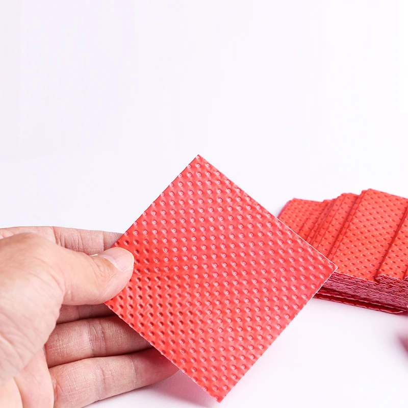 76*76mm Poultry Garden Stuff Fruit Absorbent Pad Food Packaging Meat High Absorbency Pad