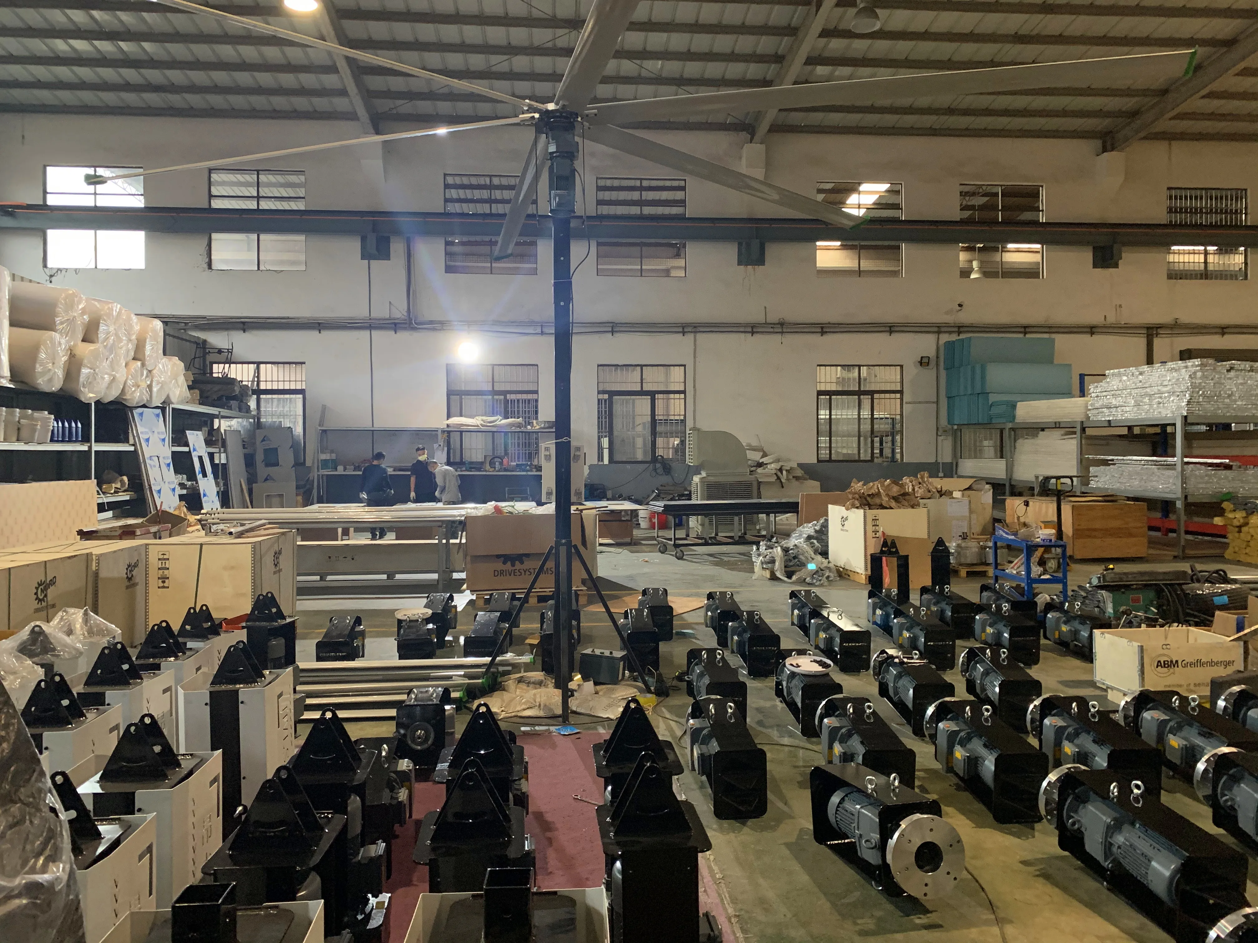  Промышленный hvls вентилятор для склада потолочный цеха