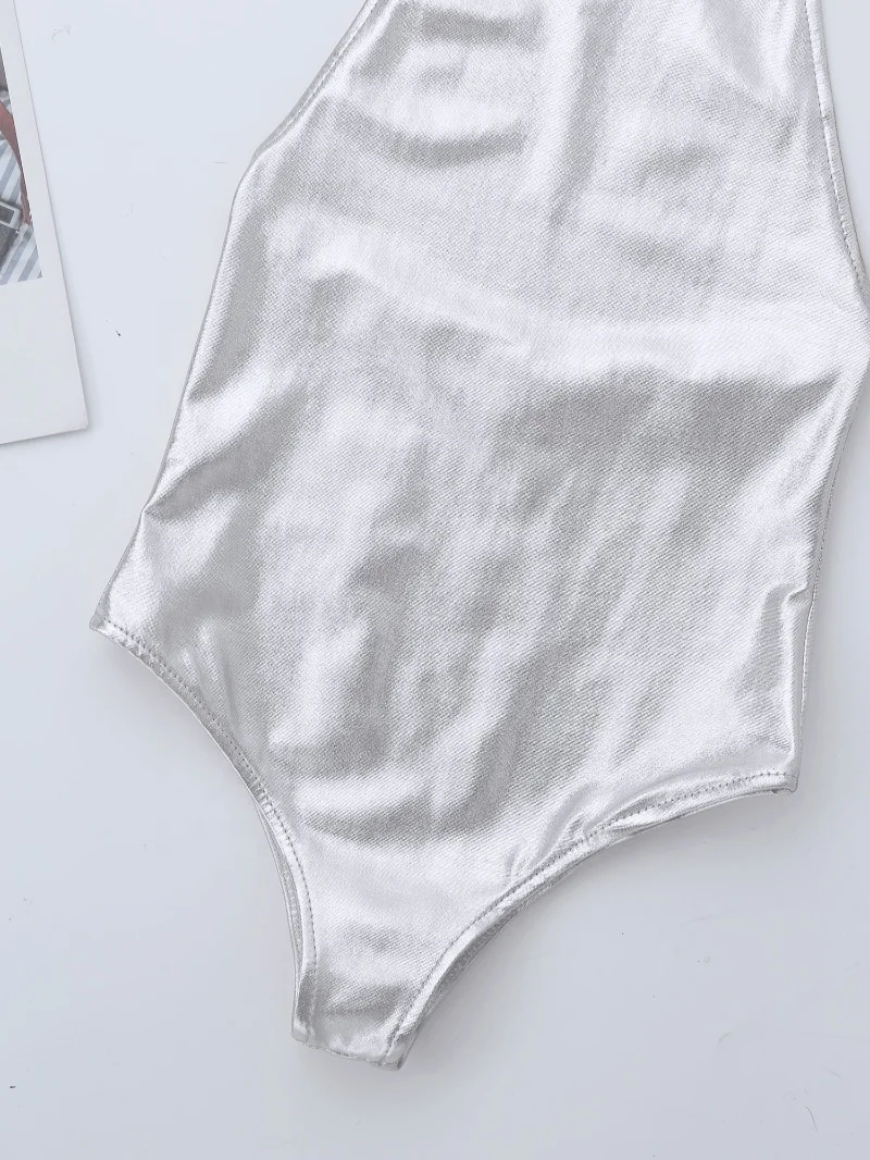 
Big Girls Backless Ballet Gymnastics Bodysuit Shiny Dance Training Athletic Leotard 