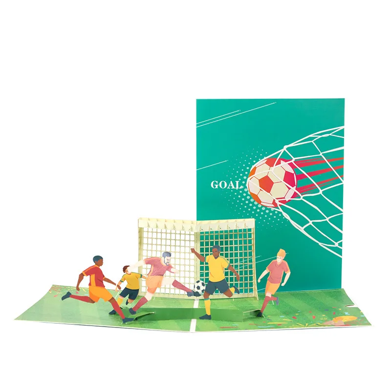 Qatar 2022 World Cup China High Quality Low Moq Custom Football Gift card Qatar 3D Gift Card