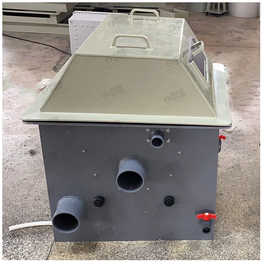 CATAQUA Cabinet Type Drum Filter Koi Pond Rotary Drum Filter Mini for Ras Aquaculture Fish Farming