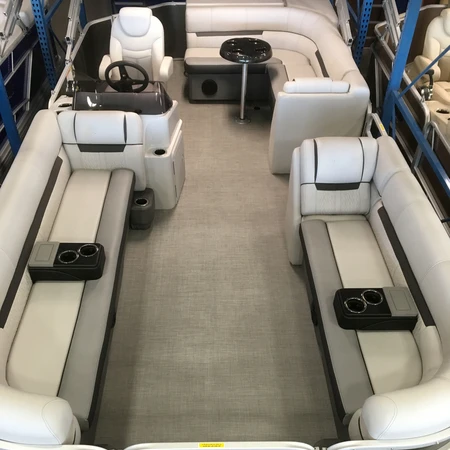 
21ft 6.4m party pleasure BBQ aluminium pontoon boat with bimini 