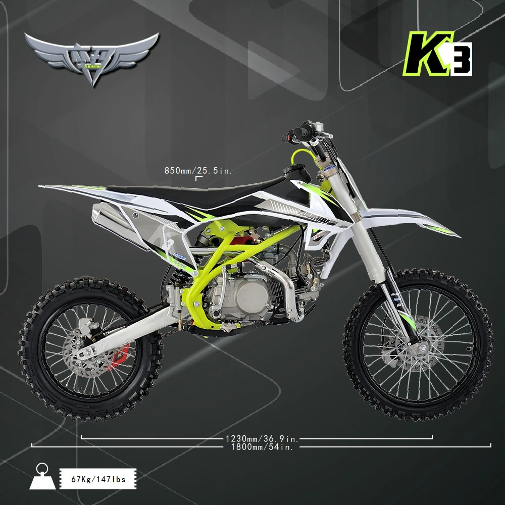  Спортивный газовый грязевой велосипед K3 140cc китайского производства на продажу