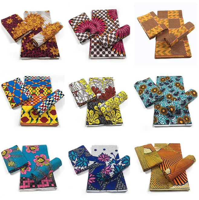 Factory Price Nigeria Ankara Fabric 100% Cotton African Wax Custom Digital Print Holland Wax Fabric