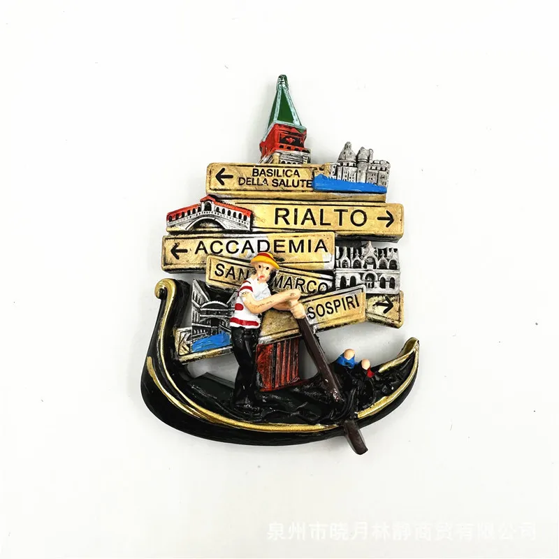 3D Fridge magnets Custom Modern Design Country Tourism Magnetic Resin Refrigerator Magnets Sticker Resin Fridge Magnet