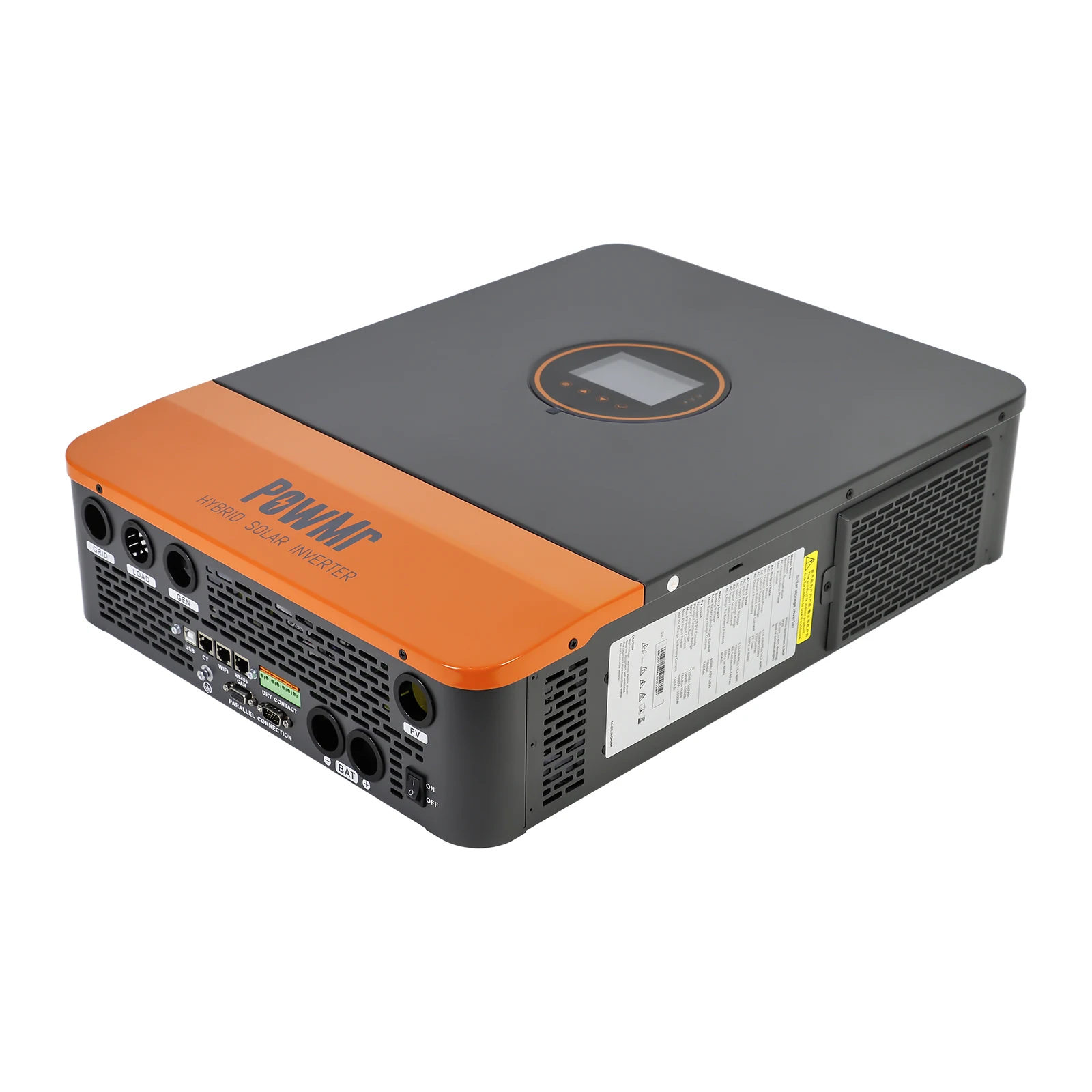 PowMr 6.5KW 48V Solar Inverter 120/240Vac Single/split Phase Support Parallel MPPT Hybrid Solar Inverter