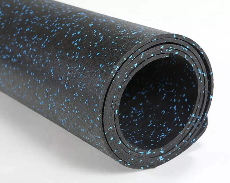 DENSITY 1100kg/m3 Gym Rubber Flooring Epdm& Sbr 2-10mm Thickness Rubber Floor Roll for Gym