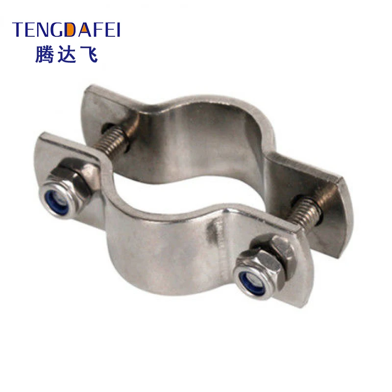 Heavy duty Galvanized strap U type pipe tube clamps quick release tube saddle pipe clamp water hose clamp