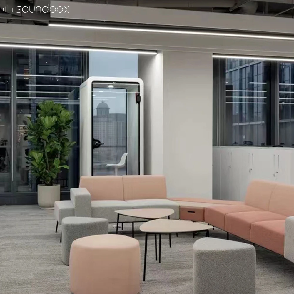 Sound insulate office pod working small soundproof booth smoking cabin private sound-proof booths