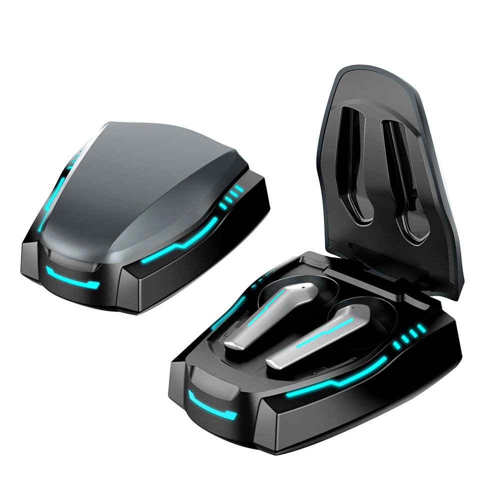 Игровые bluetooth-наушники со светодиодной подсветкой 5 1 настоящие беспроводные игровые