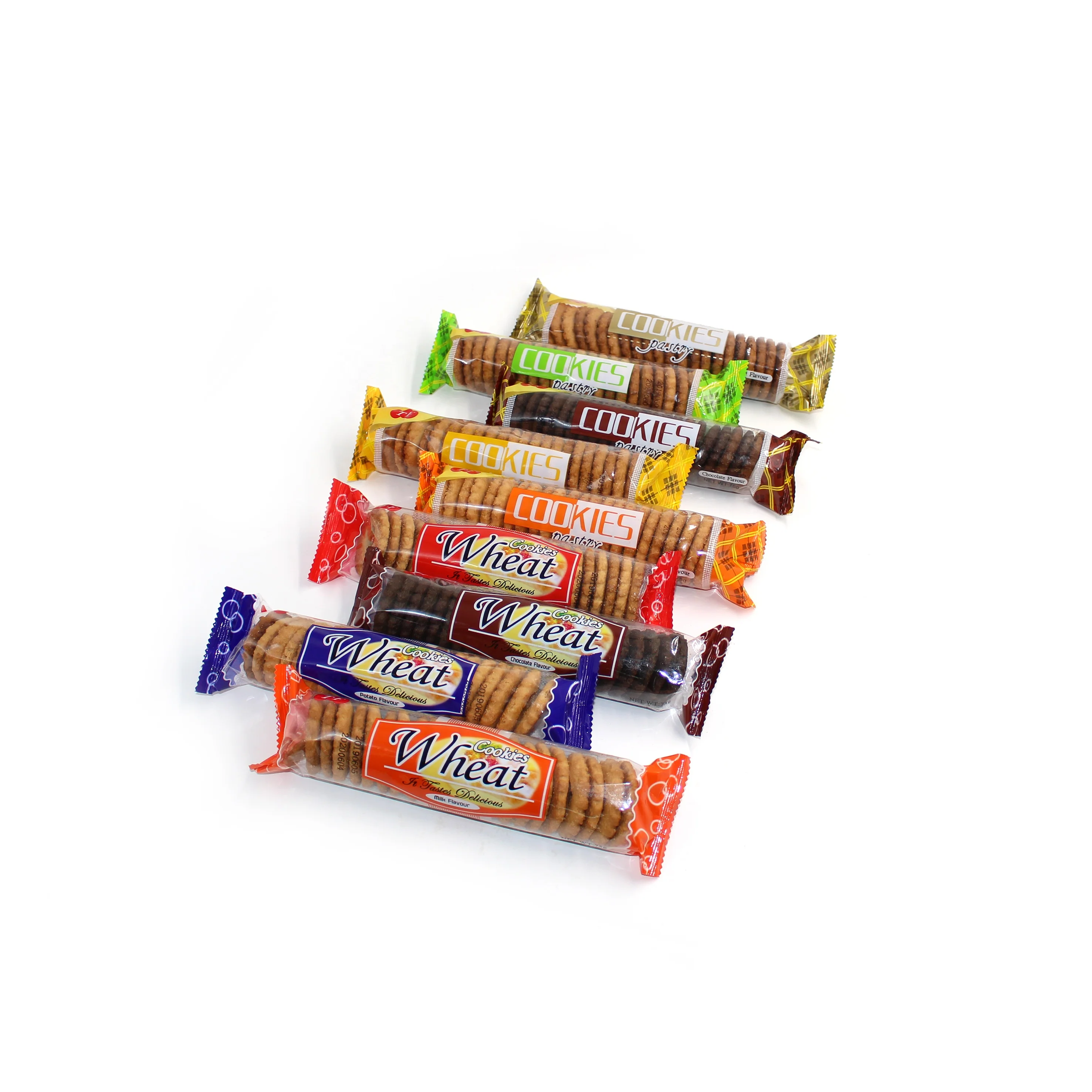 Пищевой Круглый 75 г клубничный наполненный печенье масло поо упаковка на заказ коробки/пакеты для печенья закуски для крекеров