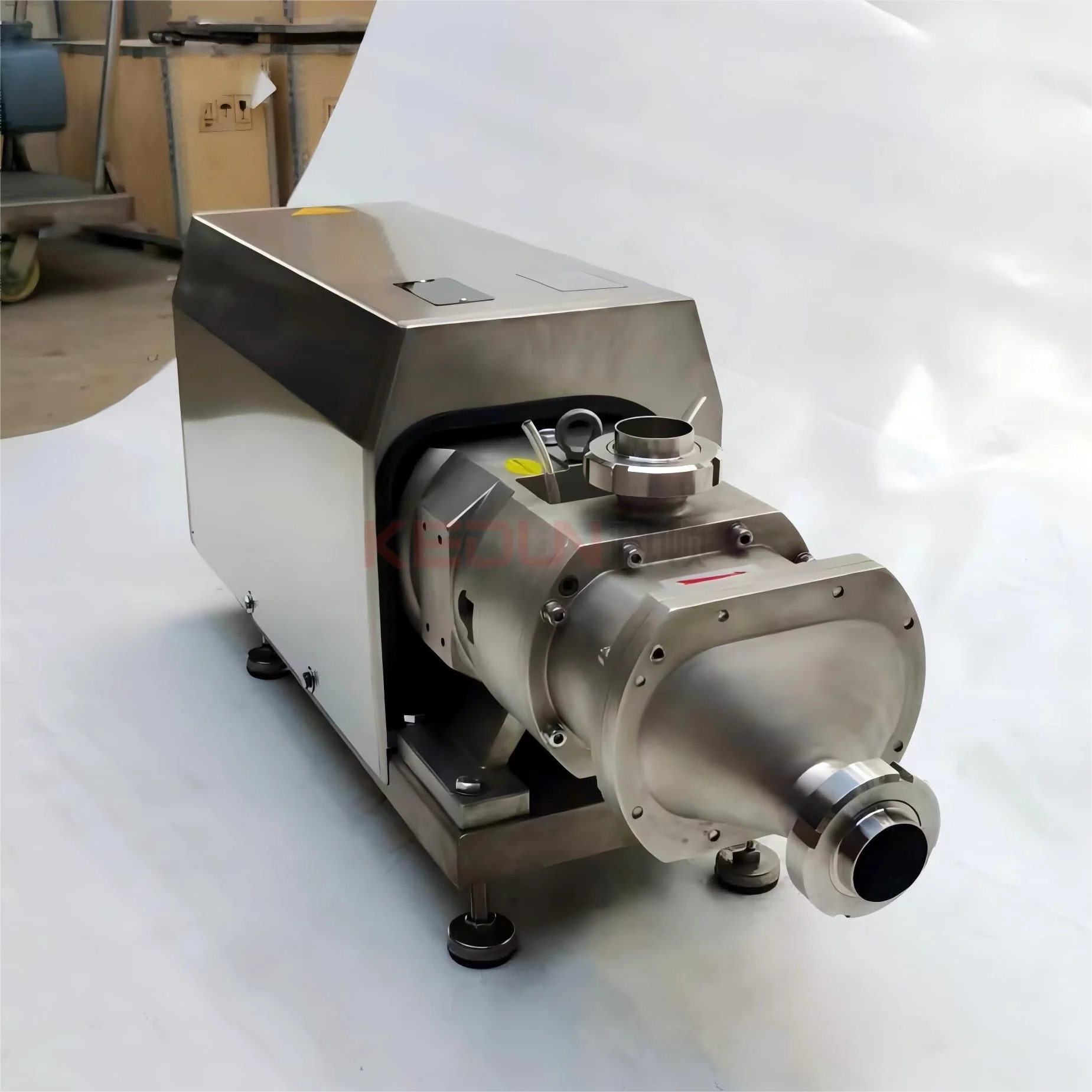 Sanitary twin screw pump for liquid with large particles-Positive Displacement Pumps