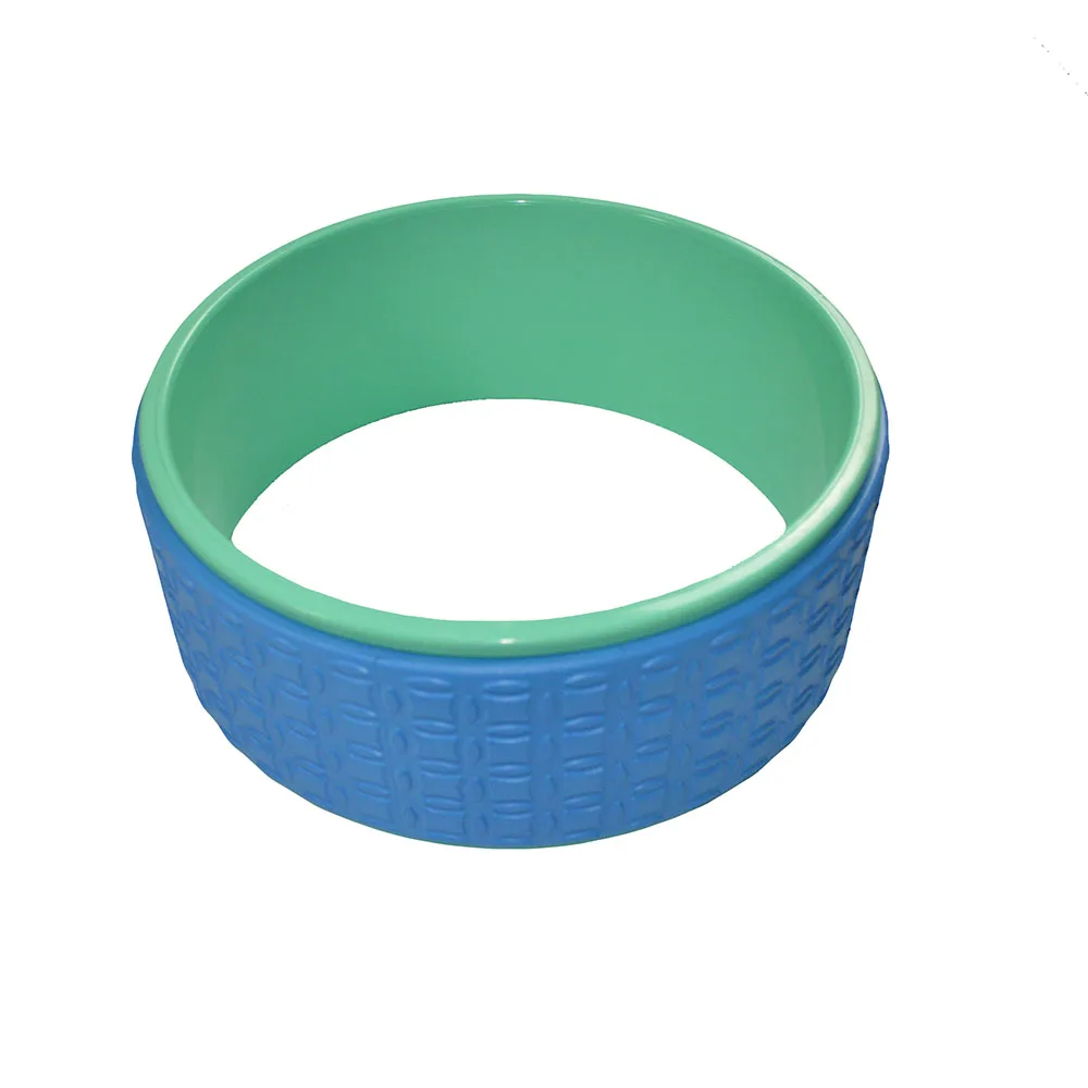 Exercise pilates back massage tpe yoga wheel with embossed logo