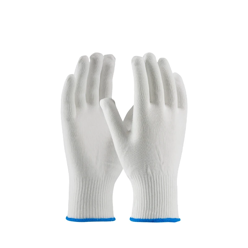 Best Quality 10 Gauge Bleached White Cotton Gloves Hard-Wearing Anti-Slip and Breathable Safety String Knitted Gloves