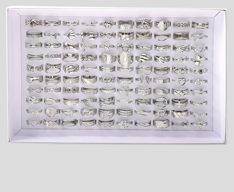 Stainless steel Ring women men adjustable size Titanium steel  finger ring Factory direct sales mixed models wholesale  jewelry