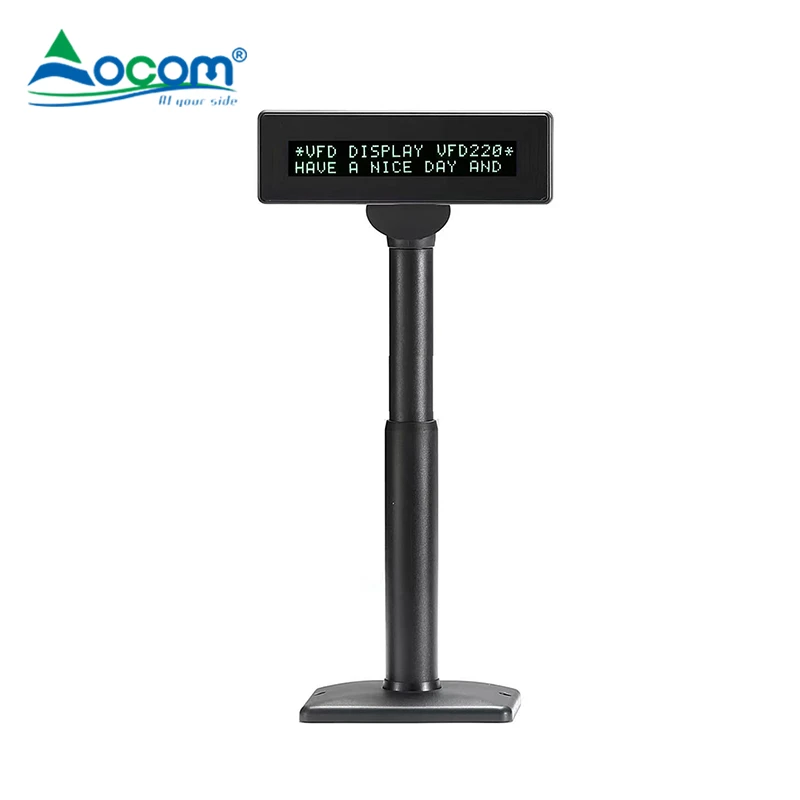 VDF220C OCOM  20X2 Characters  with 7mm height characters Double Line VFD Customer Display For Pos System