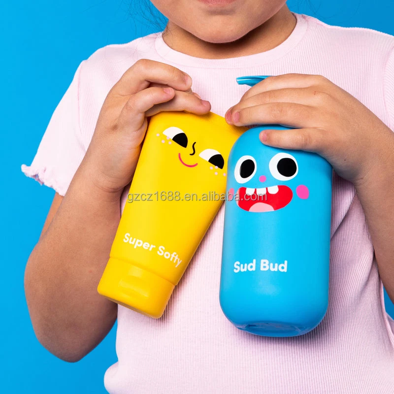 Детские товары с логотипом на заказ питательное очищающее средство для тела набор черных детских шампуней и лосьонов ухода за