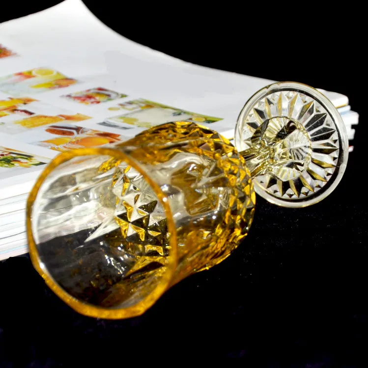 
wine glass manufacturers direct marketing goblet rim drinking glasses gold wine 