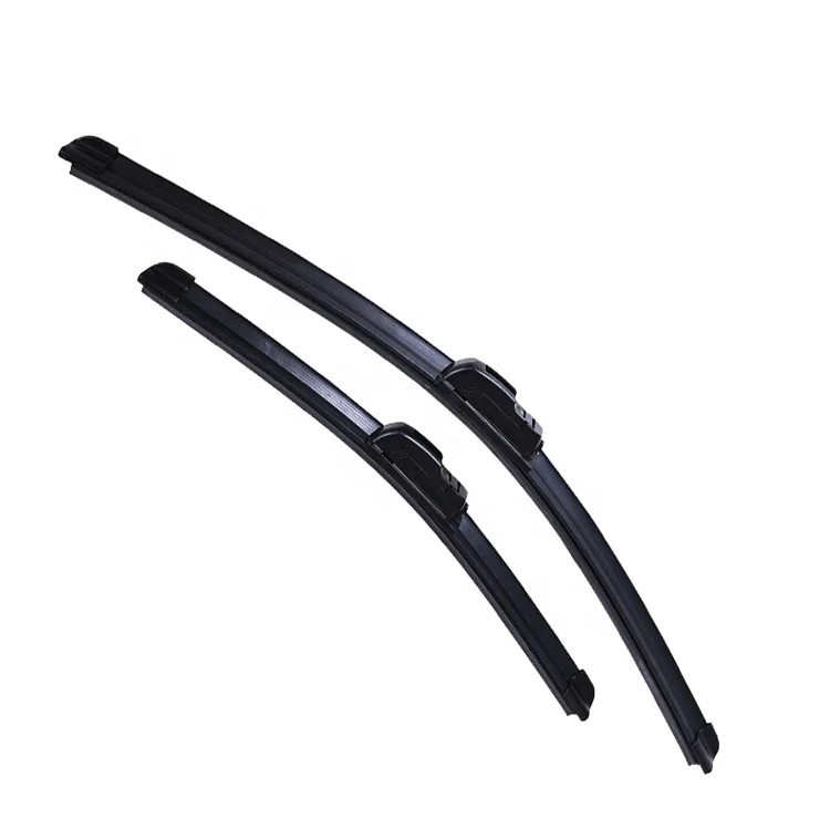 Wiper Blades Universal U/J Type Soft Frameless Bracketless Auto Car Windshield Wiper, Applicable for Rain & Freezing Weather