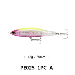 2023 New Saltwater Sinking Pencil Baits 8cm 16g Fishing Tackle Bionic Baits Isca Artificial Baits