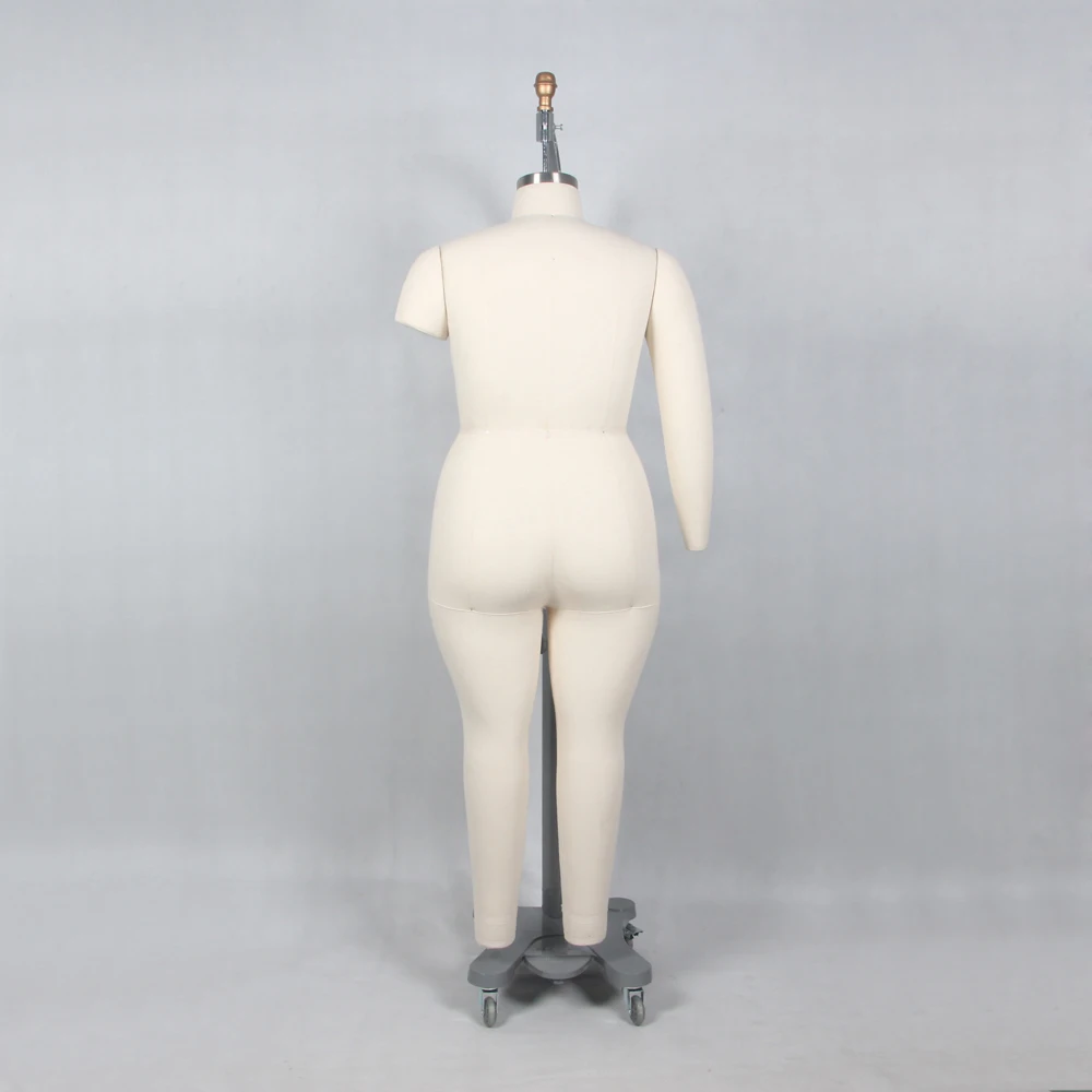 Pinable Sewing Dress Form Mannequin Plus Size Dressmaker Mannequin with Adjustable Height Standing For Clothing