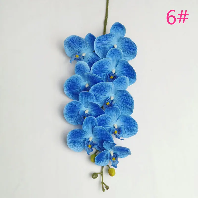 high quality artificial real touch silicone orchid